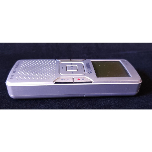 Used Philips Voice Tracer 660 Digital Recorder Model 660 Silver / 1GB For Parts - Picture 2 of 8